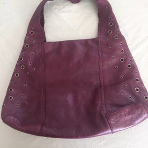 Nordstrom Purple, Vintage Italian Leather Hobo Bag